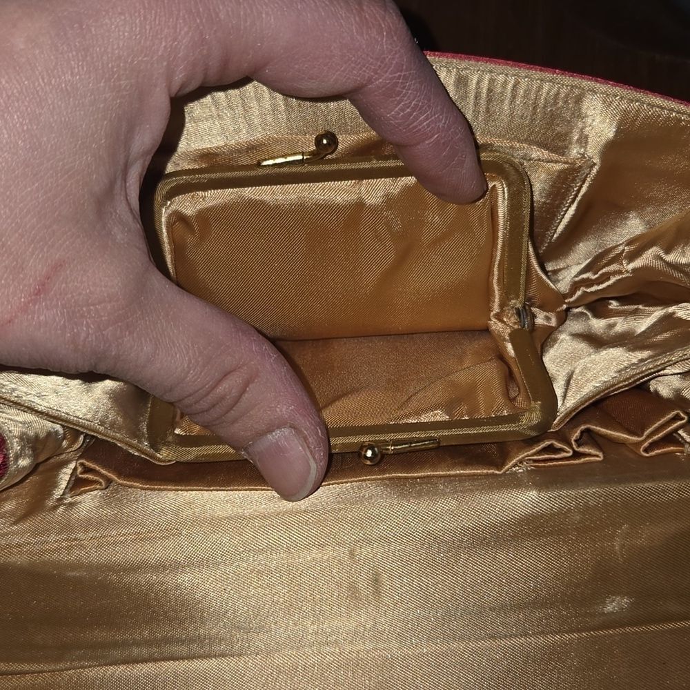 Paristyle vintage satin Clutch - Picture 11 of 12